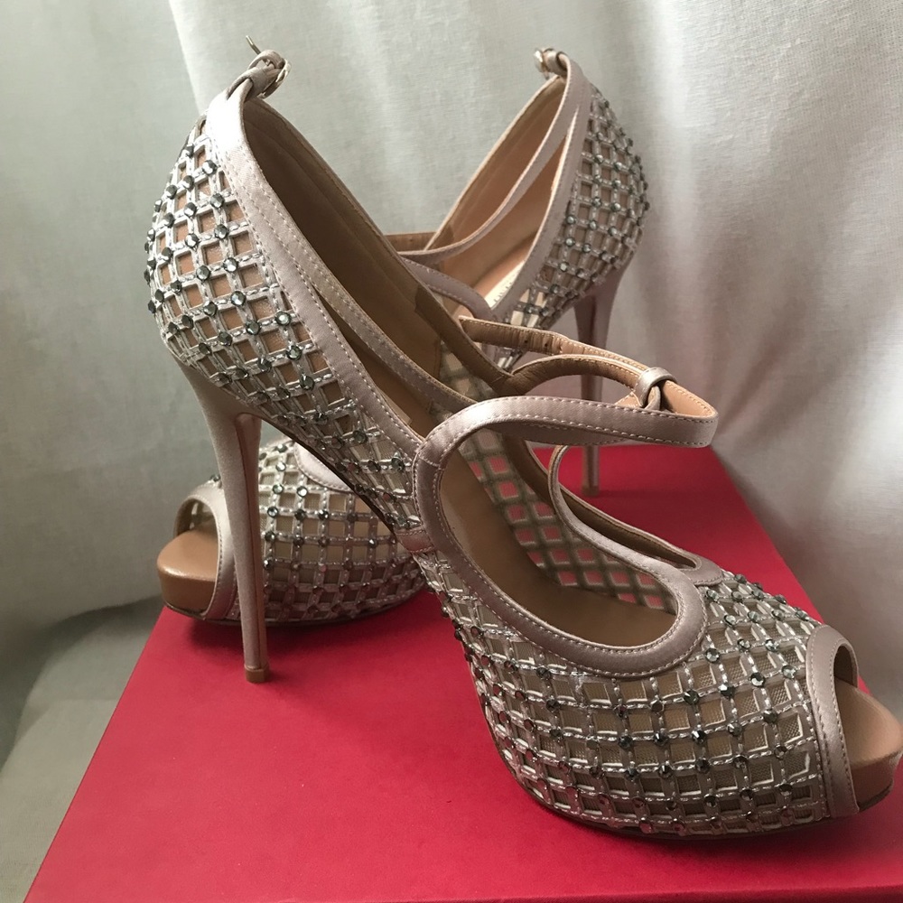 Valentino ballerina sparkle heels